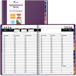 Load image into Gallery viewer, 2026 Appointment Book Planner 8.5 x 11 inch Large Purple Tabbed Daily Hourly Weekly Planner Schedule Book 15 Minute time Slots Business &amp; Personal Planner Jan 2026 Dec 2026 Purple