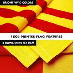 Load image into Gallery viewer, G128 Combo Pack: 6 Ft Tangle Free Spinning Flagpole (Black) &amp; South Vietnam Flag 3x5 Ft Printed 150D Polyester, Brass Grommets (Flag Included) Aluminum Flag Pole