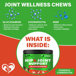 Load image into Gallery viewer, Dog Hip and Joint Supplement &amp; Arthritis Pain Relief Treats Glucosamine Chondroitin MSM Soft Chews for Senior Dogs Natural Medicine &amp; Support Mobility Turmeric Vitamins for Dysplasia USA