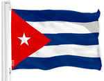 Load image into Gallery viewer, G128 Republic of Cuba Cuban Flag  3x5 feet  Printed 150D, Indoor/Outdoor, Vibrant Colors, Brass Grommets, Quality Polyester, Much Thicker More Durable Than 100D 75D Polyester