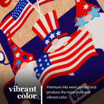 Load image into Gallery viewer, G128 Garden Flag Welcome Three Gnomes in Patriotic Truck 12x18 Burlap Fabric