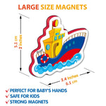 Load image into Gallery viewer, 34 Foam Fridge Magnets for Toddlers 3 years Vehicles and Professions Magnets