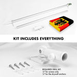 Load image into Gallery viewer, G128 Combo Pack: Flag Pole 6 FT Silver Tangle Free &amp; Germany German Ensign Flag 3x5 FT Printed 150D Polyester