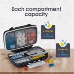 Load image into Gallery viewer, Travel Pill Organizer Moisture Proof Pill Box Daily Medicine Holder 2 Layers