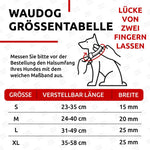 Load image into Gallery viewer, WAUDOG Waterproof Dog Collar Adjustable Dog Collar for Large Dogs Small and Medium Dogs Heavy Duty Dog Collars with Durable Metal Clasp and QR Dog Tag Boy &amp; Girl Dog Collars (Red)