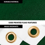 Load image into Gallery viewer, G128 Combo Pack: 6 Ft Tangle Free Spinning Flagpole (Silver) &amp; Pakistan Flag 3x5 Ft Printed 150D Polyester, Brass Grommets (Flag Included) Aluminum Flag Pole