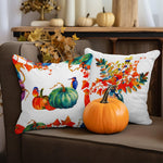 Load image into Gallery viewer, Fall Decoration Pumpkin Oil Painting Style Waterproof Throw Pillow 18 x 18 in Set of 4, Beautiful Cushion Covers for Autumn Sofa Couch Decoration, Pillow Insert Included