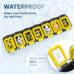 Load image into Gallery viewer, Weekly Pill Organizer 2 Times A Day Am Pm Pill Case Pill Box Yellowblue Plastic