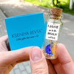 Load image into Gallery viewer, Cute and Kawaii Valentine's Day and Anniversary Presents Personalized Love Gifts for Boyfriend Girlfriend (I Love You To The Moon And Around The World in Teal Gift Box)