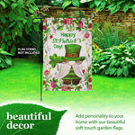 Load image into Gallery viewer, Garden Flag Happy St. Patrick's Day Leprechaun Gnome 12x18 Blockout Fabric