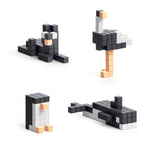 Load image into Gallery viewer, PIXIO Black &amp; White Animals  195 Magnetic Blocks in 4 Colors  Free App