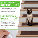 Load image into Gallery viewer, Carpet Stair Treads for Wooden Steps Indoor 8x30 inch Pack of 15 Adhesive Treads