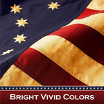 Load image into Gallery viewer, G128 5 Pack: Bennington 76 TeaStained Flag  3x5 Ft  ToughWeave Pro Series Pole Sleeve Embroidered 420D Polyester  Historical Flag, Embroidered Design, High Quality, NO Flagpole Included