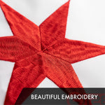Load image into Gallery viewer, G128 Chicago Flag 2x3 Ft 10Pack Embroidered 300D Embroidered Stars, Sewn Stripes, Brass Grommets, Indoor/Outdoor, Vibrant Colors, Quality Polyester