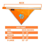 Load image into Gallery viewer, Reflective Dog Bandana Hi-Vis 24.5 in Chest x 22 in Neck Orange