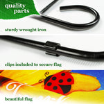 Load image into Gallery viewer, Combo Pack Garden Flag Stand Black 36x 6 in and Garden Flag 12x18 in Sunflower