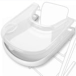 Load image into Gallery viewer, Replacement Tray and Cover for Stokke Tripp Trapp Highchair Combo of Matte White Tray Clear Cover for Easy Cleaning &amp; Strong Suction