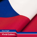 Load image into Gallery viewer, G128 10 Pack: Czech Republic Czech Flag  3x5 Ft  Printed 150D Polyester  Indoor/Outdoor, Vibrant Colors, Brass Grommets, Quality Polyester, Much Thicker More Durable Than 100D 75D Polyester