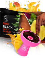 Load image into Gallery viewer, Black Mango Hookah Flavors Mango 3.5 ounce   Tea Leaves Juicy Mango Herbal 100 Gram Hookah Shisha Tobacco Free   Hookah Tobacco &amp; Nicotine Free Shisha with Real Organic Shisha Hookah Flavors Mango Fruit