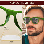 Load image into Gallery viewer, Eyeglass Nose Pads  Stop Glasses from Sliding  6 Pairs Adhesive Sunglass Nose Bridge 0.5mm x 7mm x 16mm  Glasses Accessories (Clear Pads &amp; Orange Glasses Strap)