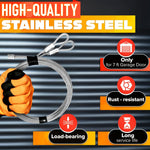 Load image into Gallery viewer, Garage Door Cable for 7 ft Door – 8 ft 6 in Long Heavy Duty 304 Steel Galvanized Cables (Pack of 2)  Corrosion Resistant Rust Proof Wire Durable Smooth Operation Easy Installation Reliable