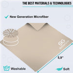 Load image into Gallery viewer, Microfiber Cleaning Cloth for Glasses Eyeglass Phone Screens 12 pcs Black Gray