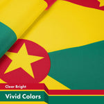 Load image into Gallery viewer, G128 5 Pack: Grenada Grenadian Flag  3x5 Ft  LiteWeave Pro Series Printed 150D Polyester  Country Flag, Indoor/Outdoor, Vibrant Colors, Brass Grommets, Thicker and More Durable Than 100D 75D Poly