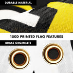 Load image into Gallery viewer, G128 Combo Pack: 6 Ft Tangle Free Aluminum Spinning Flagpole (Silver) &amp; Thin Line First Responders American Flag 3x5 Ft, LiteWeave Pro Series Printed 150D Polyester  Pole with Flag Included