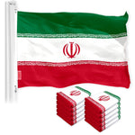 Load image into Gallery viewer, Iran Iranian Flag 3x5 Ft 10Pack 150D Printed Polyester By G128