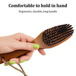 Load image into Gallery viewer, Pumice Stone for Feet &amp; Foot Brush with Handle 2 in 1 Natural Wood Pedicure