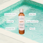 Load image into Gallery viewer, Organic After Sun Shimmer Lotion Aloe Vera Pineapple Shea Butter Papaya 8 fl oz