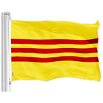 Load image into Gallery viewer, G128 Combo Pack: American USA Flag 3x5 Ft &amp; South Vietnam Flag 3x5 Ft, Both Printed 150D Polyester, Indoor/Outdoor, Brass Grommets