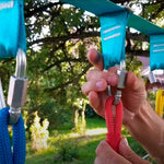 Load image into Gallery viewer, Set of 5 Carabiners for Ninja Slackline. Triangle Shaped Quick Links for Ninja Slackline. Large 5 16  (M8 80mm)