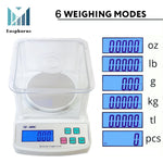 Load image into Gallery viewer, Ounce and Gram Scale 0.01g Accuracy Electronic Balance Digital Scale Digital Balance Lab Balance 600g – Windshield USB Charger AC DC Adapter Included