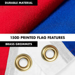 Load image into Gallery viewer, G128 Combo Pack: 6 Feet Tangle Free Spinning Flagpole (Silver) Netherlands Dutch Flag 3x5 ft Printed 150D Brass Grommets (Flag Included) Aluminum Flag Pole