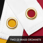 Load image into Gallery viewer, G128 3 Pack: Maryland MD State Flag  2x3 Ft  ToughWeave Series Embroidered 300D Polyester  Embroidered Design, Indoor/Outdoor, Brass Grommets