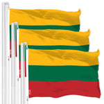 Load image into Gallery viewer, Lithuania Lithuanian Flag 3x5 Ft 3Pack Printed 150D Polyester