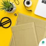 Load image into Gallery viewer, Natural Brown Kraft Bubble Mailers 9.5 x 13 Padded Envelopes Pack of 25 Paper Cushion Envelopes with Peel and Seal for Mailing Shipping Packing Packaging Supplies Paper Bag