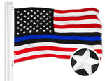 Load image into Gallery viewer, Blue Lives Matter Flag 210D Embroidered Polyester 2x3 Ft