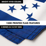 Load image into Gallery viewer, G128 Combo Pack: 6 Ft Tangle Free Spinning Flagpole (Black) &amp; Honduras Flag 3x5 Ft Printed 150D Polyester, Brass Grommets (Flag Included) Aluminum Flag Pole