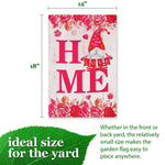 Load image into Gallery viewer, Garden Flag Happy Valentine's Day Gnome Holding Love Sign 12x18 Blockout Fabric