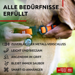 Load image into Gallery viewer, Waterproof Dog Collar Adjustable 10 16 in Neck Metal Buckle Orange Dog Collar