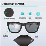 Load image into Gallery viewer, Microfiber Cleaning Cloth for Glasses Eyeglass Cleaning Cloth Lens Cleaning Cloth Microfiber Glasses Cleaning Cloth for Phone Screens Camera Lens Cleaner 12 pcs Black