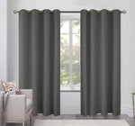 Load image into Gallery viewer, Blackout Curtains for Bedroom Pack of 2 Window Hanging Panels 52 x 84 inch Grey