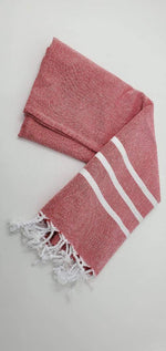 Load image into Gallery viewer, Turkish Hand Towels 100% Cotton 18 x 40 inches Decorative Kitchen and Bathroom Hand Towels Set of 2