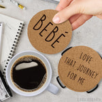 Load image into Gallery viewer, Cork Coasters for Drinks Coasters Set of 6 with Holder   Funny Coasters for Adults Cup Coasters for Coffee Table Home Bar Wedding Absorbent Coasters Mat   Cups Cool Decor Unique Coaster Gift