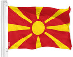 Load image into Gallery viewer, Combo Pack American USA Flag 3x5 Ft and Macedonia Flag 3x5 Ft Both Printed 150D