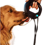 Load image into Gallery viewer, Dog Water Bottle with Flip Open Cup &amp; Squirt Feature Without Leash   Portable Pet Water Dispenser Grip Handle Attaches to Your Leash Clutter Free Hikes Runs Walks Travel   Holds 12 Fl Oz Water