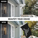 Load image into Gallery viewer, G128 Combo Pack: Flag Pole 6 FT Silver Tangle Free &amp; Join or Die Black Flag 3x5ft 150D Printed Polyester