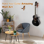 Load image into Gallery viewer, Guitar Holder Wall Mount Ash Wood Guitar Hanger Hook Stand Rack Mahogany Color